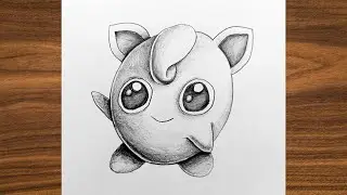 Simple Pencil Drawing | Jigglypuff Drawing | Pencil Shading Tutorial