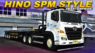 SHARE MOD+LIVERY‼️MOD TRUK HINO 500 TRAILER LIVERY PT SPM STYLE🔥 | BUSSID