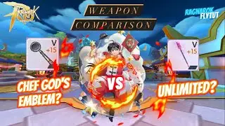 Ragnarok Mobile | EQ Comparison - Weapon Chef God's Emblem vs Unlimited #ROM  #RagnarokMEternalLove