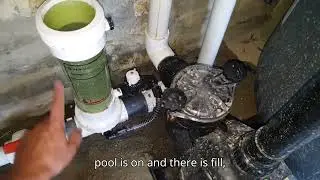 how to fill inline chlorine feeder on swimming pool plant room