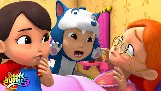 Caperucita Roja pretender y jugar cuentos para ni&ntilde;os en espa&ntilde;ol