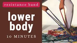 improve your hips, thighs and glutes 🙌 workout with bands at home
