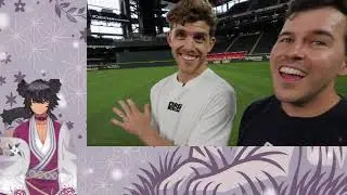 BRITISH (VTUBER) REACTS TO Extreme Catching Battle Vs  Dude Perfect from Stadium Roof!