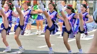 4K茨城県立水戸商業高等学校チア・ダンス部「Blue Twinkle&rsquo;s」 第58回水戸黄門まつり上市パレード6