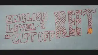REET expected CUT OFF ENGLISH LEVEL 2