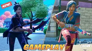 *NEW* Sierra Skin All Styles(November Crew Pack) Gameplay! Fortnite