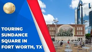 Walking around Sundance Square, Fort Worth, Texas, USA