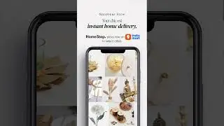 Elegance. Essentials. At your doorstep within minutes. HomeStop by Shoppers Stop, now on Instamart.