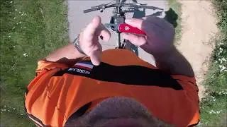 victorinox delemont evolution S111 revision en bicicleta de pie y sin manos