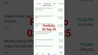 mutual fund sip #portfolio #sip #trading #indexfunds #smallcap #nifty #nifty50 #sensex #ytshort