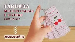 Chaveiro de Tabuada Plastificado - Passo a Passo com Arquivo Grátis
