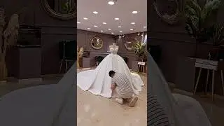 HOW TO MAKE UR FABULOUS COUTURE WEDDING BALL GOWN #wedding #bride #viralvideo #viralshorts #bridal
