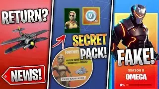 Scorpion VBucks Pack, Omega Challenges FAKE, Plane Return, Cube & More! (Fortnite News)