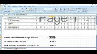 Battery Sizing Calculation in Excel (Part-4)