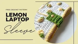 How to Crochet a Laptop Sleeve - Lemon Laptop Sleeve Free Crochet Pattern