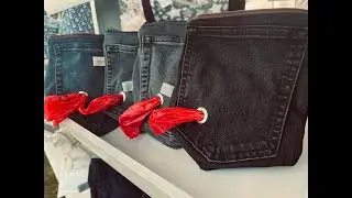 Upcycling Jeans - 2in1 Leckerlibeutel - N&auml;hideen, Anf&auml;nger geeignet, N&auml;hen
