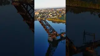 Crook Point Bascule Bridge, Providence, Rhode Island #providenceri #rhodeisland #bridge #dronevideo