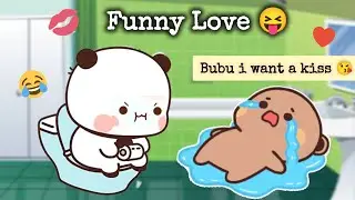 Dudu Wants a Kiss from Bubu 😘💋 |Bubu Dudu| |Peach Goma| |Milk Mocha| |Bear Panda| |Cute Couples|