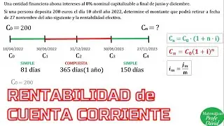 Rentabilidad de una cuenta corriente