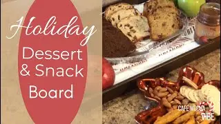 Easy Holiday Dessert and Snack Charcuterie Board | Cake, Bread, Nuts, Apple Butter and More