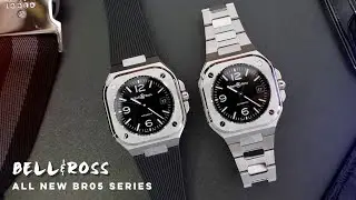 [4K看細節]奢華運動錶新寵BELL&ROSS全新BR05系列腕錶/方中帶圓/柏萊士/開啟CC字幕