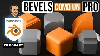 8 Atajos de BEVEL en Blender para modelar como un PRO (Guía de Biselado) #blenderespañol #b3d