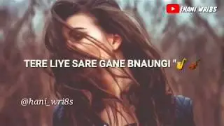 Machayenge Emiway Female version WhatsApp Status Song || HANI WRI8S ||