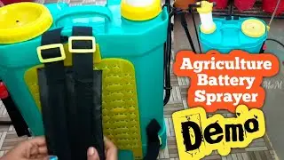 Agriculture 18ltr Spray pump Demo in Telugu | How to Assemble & use Agriculture Battery sprayer