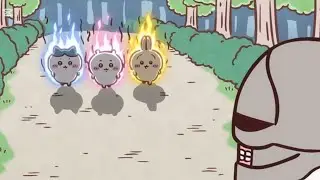 Chiikawa &ldquo;aura&ldquo; scene
