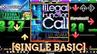 【DDR A】 Illegal Function Call / U1-ASAMi [SINGLE BASIC] 譜面確認 Play +SpeedGuide