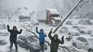 DISASTER in Wisconsin! Heavy Lake-Effect Snowfall in Racine and Kenosha, Homes and Cars Buried