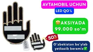 AVTAMOBIL UCHUN LED QOʻL || AVTAMOBIL UCHUN STIKER #avtotuning #avto 