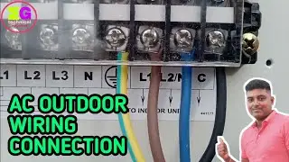 3 phase wiring || 3 phase outdoor wiring || Ac outdoor wiring connection || 3 phase electricity