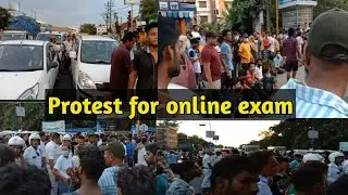 Protest for Online Exam ।। Siliguri NBU