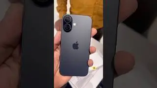 iPhone 16 Black Colour UNBOXING ❤️🔥#shorts #unboxing #apple #iphone #tech