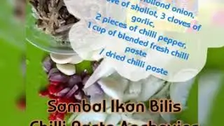 sambal ikan bilis /chilli paste anchovies