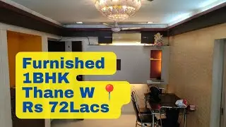 Furnished 1BHK for Sale @ Charai📍Near Railway 🚂 Stn Thane W