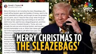 US President Trump Extends Christmas Wishes To 'Sleazebags Who Loved Jeffrey Epstein' | N18G