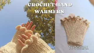 How to crochet hand warmers | tutorial for beginners.