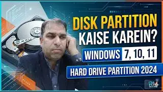 How to create Partition on Windows ,7,WIN 10  & WIN 11Partition Hard Drives 2024
