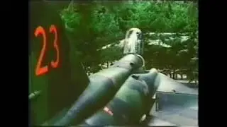 Swedish AJ-37 Viggen deployed on a road base