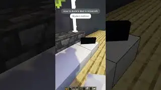 How to build a bed in Minecraft | #shorts