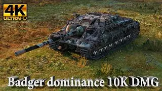 Badger Video in Ultra HD 4K🔝 Dominance 10K DMG, 6540 Block, 1366 EXP | World of Tanks