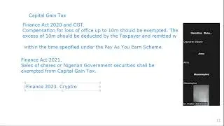 Capital Gain Tax Computation