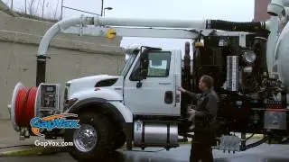 GapVax combination sewer cleaning unit offers full wireless control of all body functions