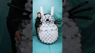 How to make penguin 🐧 with balloon 🎈 #shorts #ytshorts