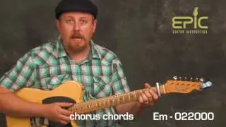 Guitar song lesson learn to play Hello by Adele for guitar chords rhythms beginner intermediate
