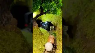 Train vs Color Glass 😱 | Extreme Crush | Wait For End #shorts #toytrain