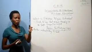 Form 1 -  Cre (What Is Christian Religious Education )