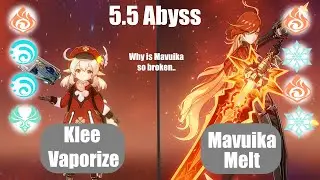 C2 Klee and Mavuika Melt | 5.5 Abyss (Genshin)